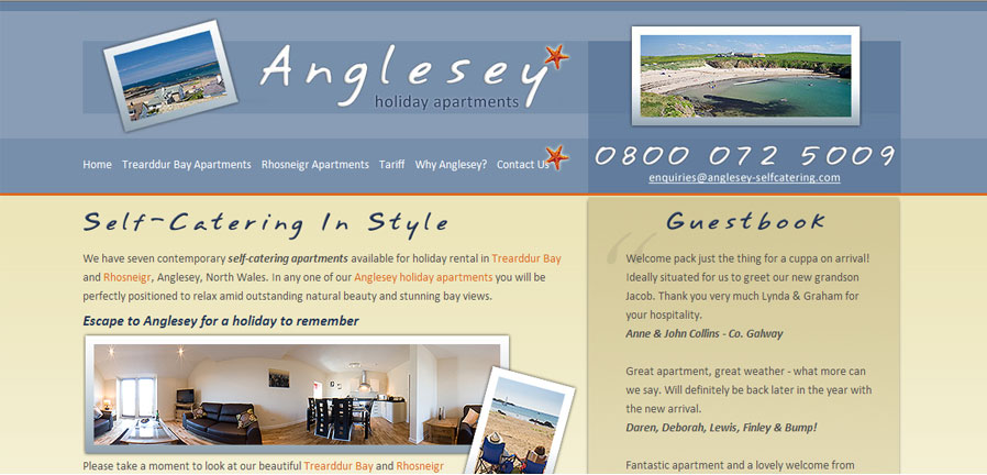 Anglesey Self-Catering Homepage