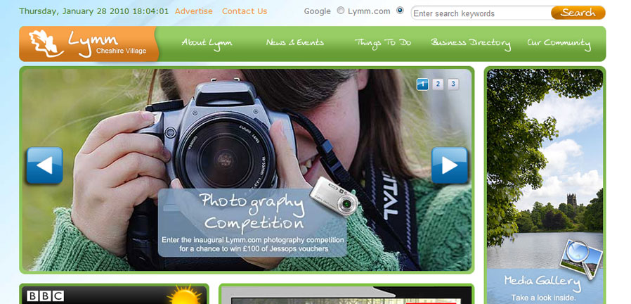 Lymm Homepage